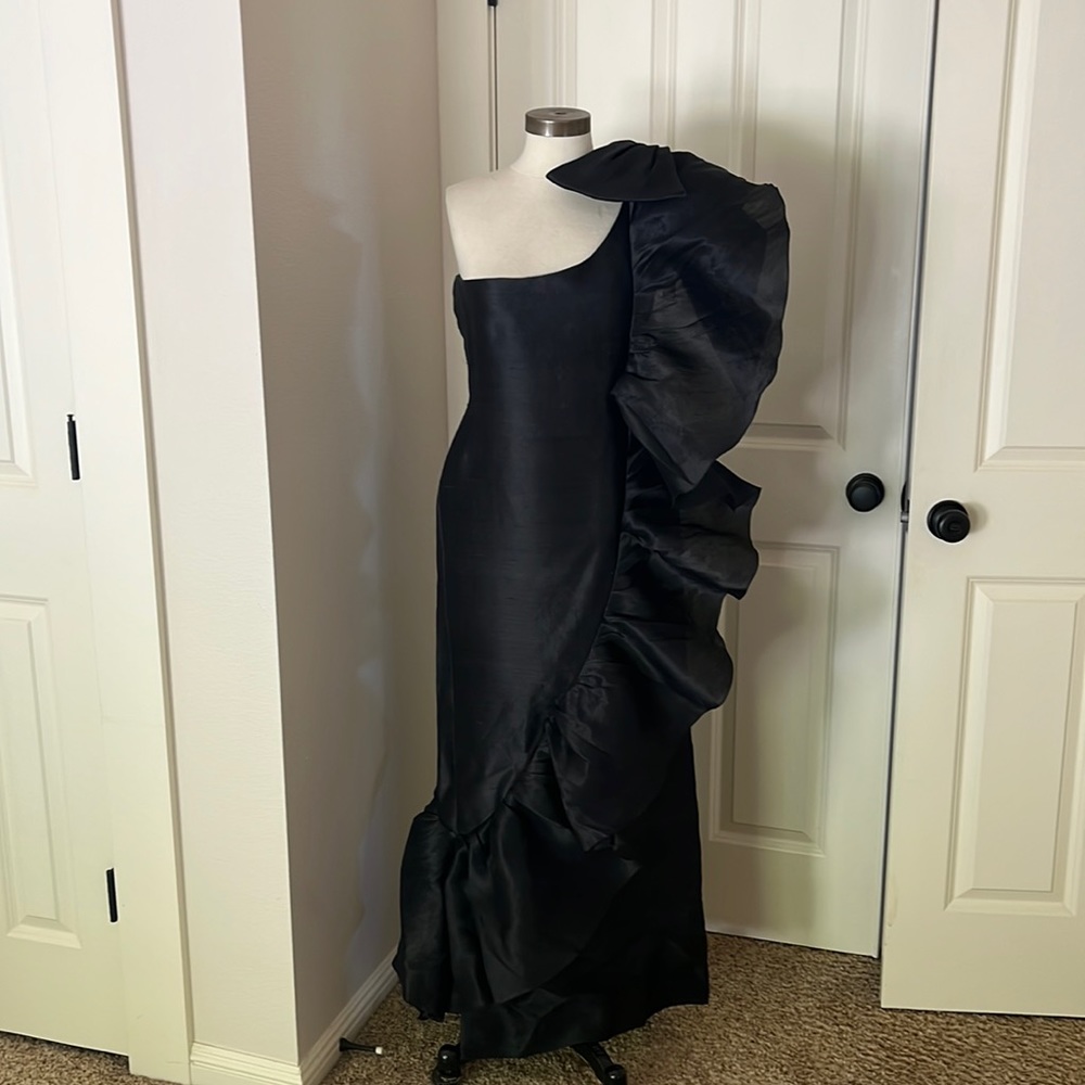 Loris Azzaro black gown rare from Paris